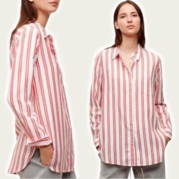 Aritzia Tops - Aritzia The Group Babaton Button Up Stripe Shirt